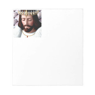 3D Look AI King of the Universe Jesus Notizblock