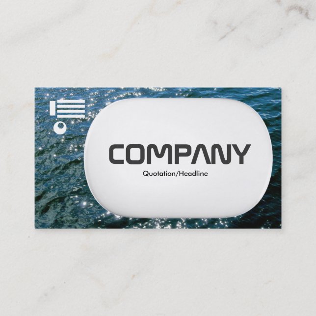 3d Lozenge - sprudelndes Wasser 01 Visitenkarte (Vorderseite)