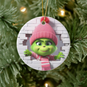 3D Mädchen Elf Keramik Ornament