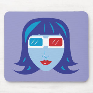 3D Mädchen Mousepad