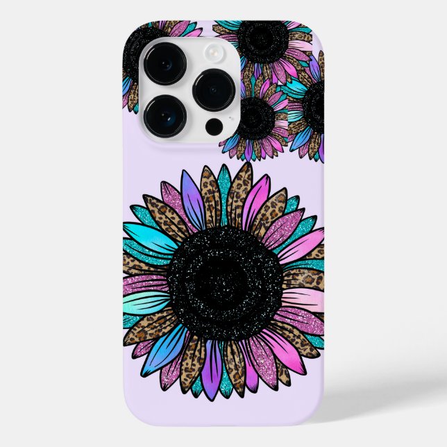 3D Mehrfarbige Sonnenblume Case-Mate iPhone 14 Pro Hülle (Rückseite)