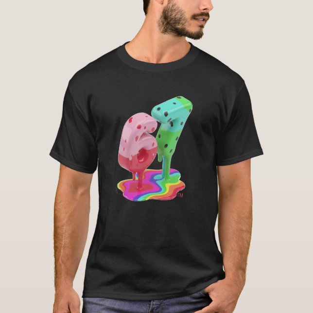 3D Melting 67 Colorful Glossy Graphic Tee (Vorderseite)