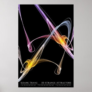 3D merkwürdiges Attractors (Reihe 1 von 2) Poster