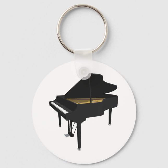 3D-Modell: Black Grand Piano: Schlüsselanhänger (Vorderseite)