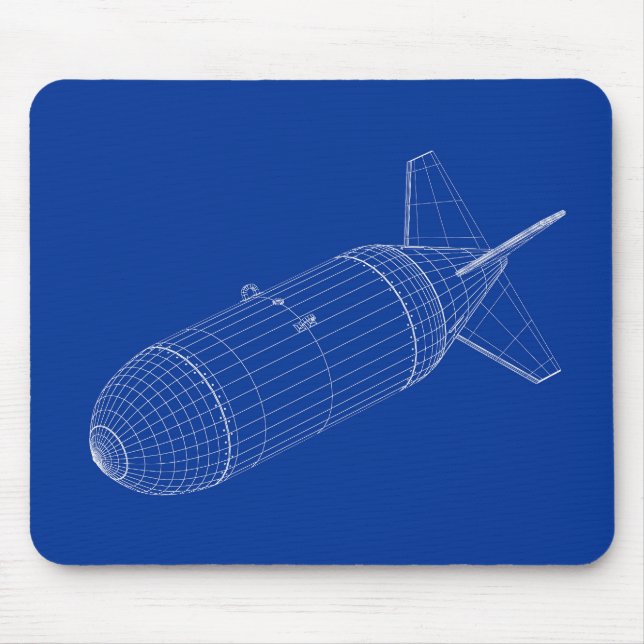 3D-Modell einer nuklearen Gravitationsbombe Mousepad (Vorne)
