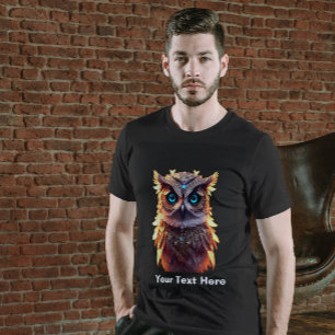 3D-Modell für den T - Shirt von Owl