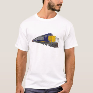3D-Modell: Güterzug: Eisenbahn: T-Shirt