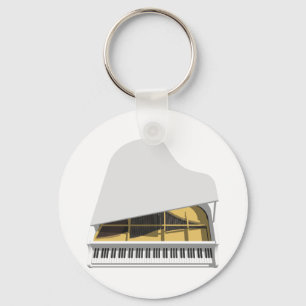  3D-Modell:White Grand Piano: Schlüsselanhänger