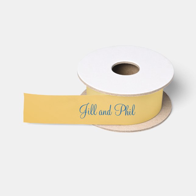 3d Monogram Gold Damask Satinband (Spule)