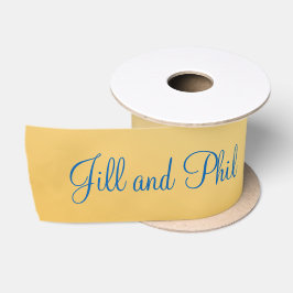 3d Monogram Gold Damask Schönes Preis-Fab Satinband