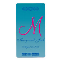 3d Monogramm blaues Wasser