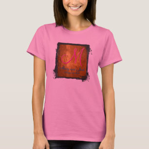 3d Monogramm Bronze Amber T-Shirt
