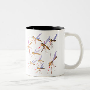 3d Moskitos - Wanzen-Jagd Zweifarbige Tasse