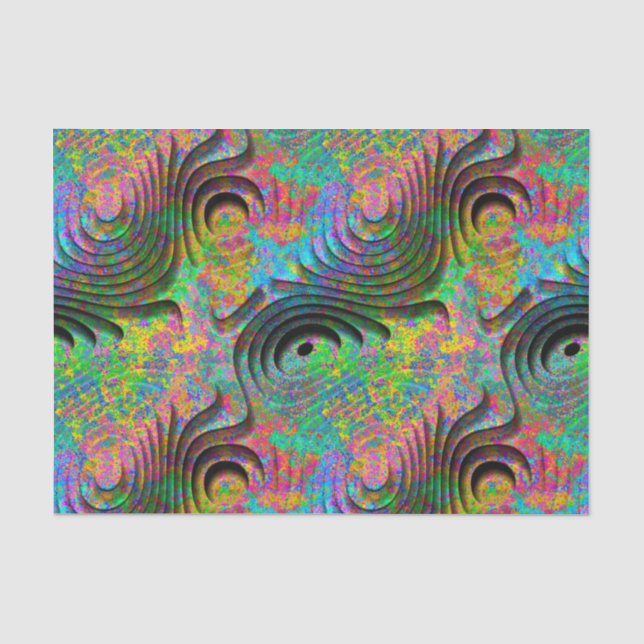 3D-Muster 2 Seidenpapier (Vorderseite)