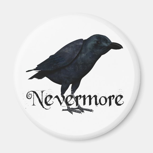 3D Nevermore Raven Magnet (Vorne)