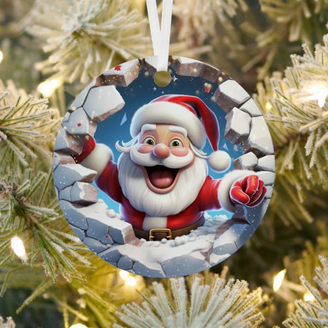 3D Niedlich Weihnachtsfest Weihnachten Ornament Aus Metall (InSitu)