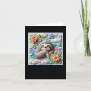 3d Niedlicher Slotsticker Karte