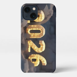  3D Number Design for New Year 2026 iPhone Hülle