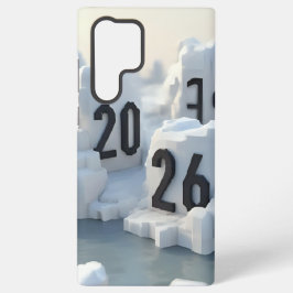  3D Number Design for New Year 2026 Samsung Galaxy Hülle