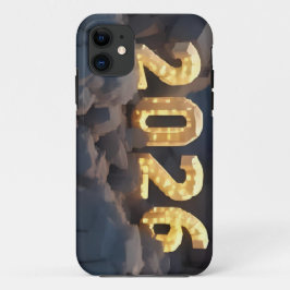 3D-Nummerndesign für das neue Jahr 2026 Case-Mate iPhone Hülle