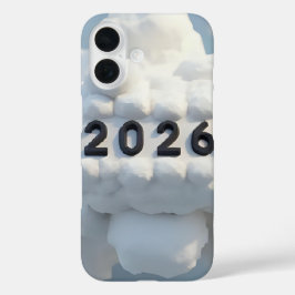 3D-Nummerndesign für das neue Jahr 2026 iPhone 16 Hülle