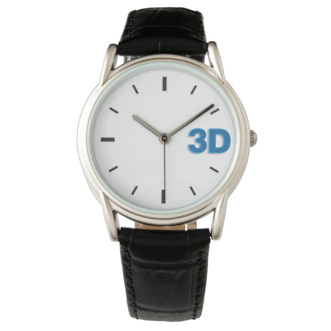 3D O'Clock 2-B1. Armbanduhr (Vorderseite)
