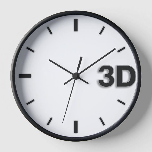 3D O'Clock 2-BL. Uhr (Vorderseite)