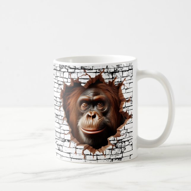 3D Orangutan Mauer Break - The Restaurant Kaffeetasse (Rechts)