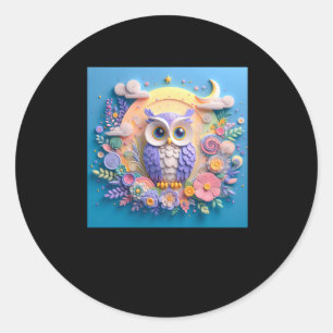 3d Owl #2 Aufkleber