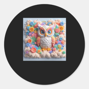 3d Owl #4 Aufkleber