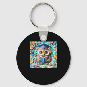 3d Owl #5 Aufkleber Schlüsselanhänger