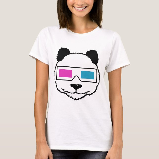 3D Panda T-Shirt (Vorderseite)