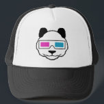 3D Panda Truckerkappe<br><div class="desc">3D Panda T - Shirt und Geschenke</div>