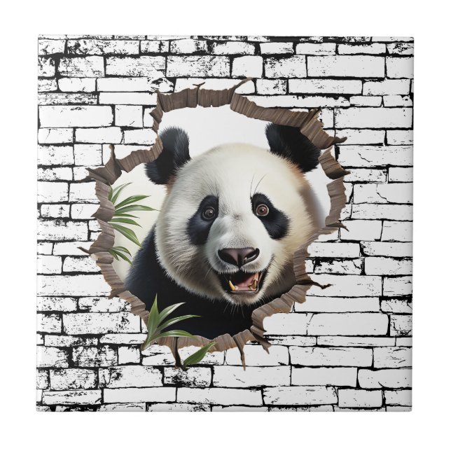 3D Panda Wall Break - The Restaurant Fliese (Vorderseite)