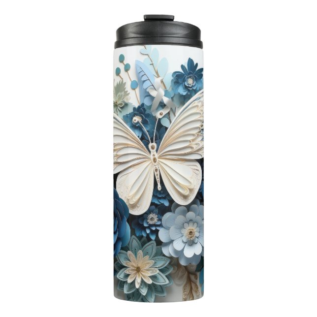 3d Papercraft Butterfly Tumbler Thermosbecher (Vorderseite)