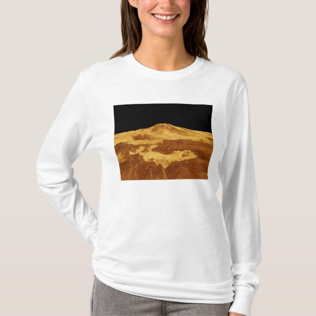 3D-Perspektive Maat Mons auf der Venus T-Shirt (Vorderseite)