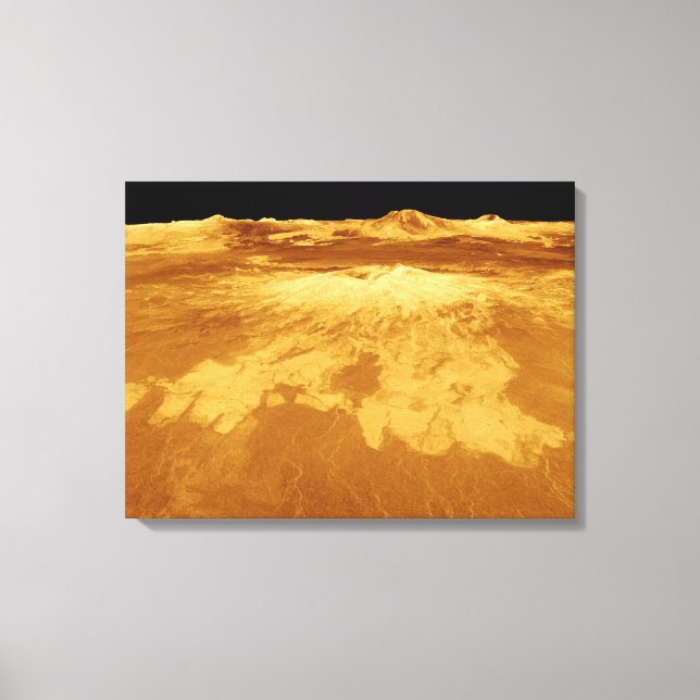 3D Perspektive Sapas Mons auf der Venus Leinwanddruck (Vorderseite)