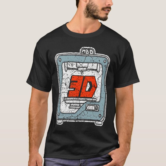 3D Printing T for a 3D Printer Enthusiast 2 T-Shirt (Vorderseite)