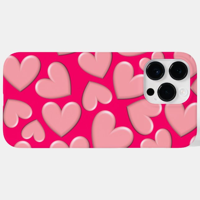 3D Puffy Hearts Case-Mate iPhone 14 Pro Max Hülle (Rückseite (Horizontal))