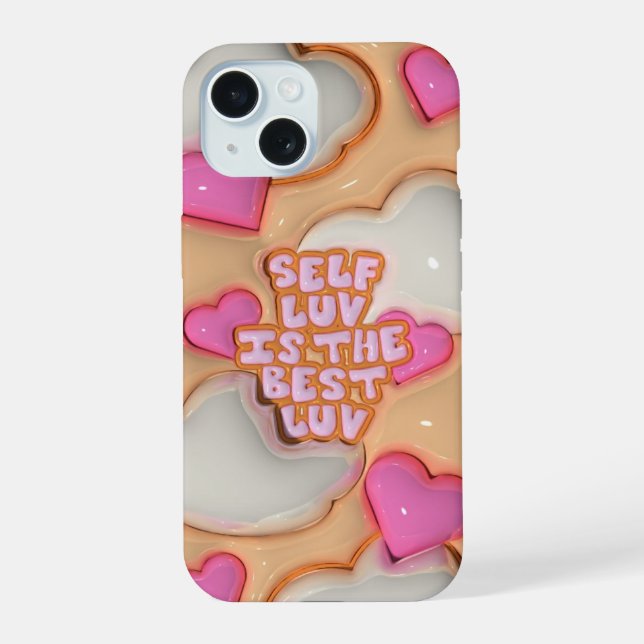 3D Puffy Self Love Est Le Meilleur Boîtier Télépho (Verso)