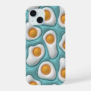 3D-Puffy-Sunny-Side-Up-Mint-Handyhülle iPhone 15 Hülle
