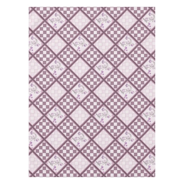 3D Purple Color Tischdecke (Vorderseite)