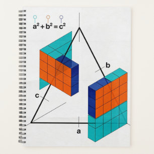 3D Pythagoras-Theorem Mathe-Planer Planer