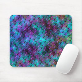 3D-Quadrate blauer Lila bis rosa oder dreieckig Mousepad