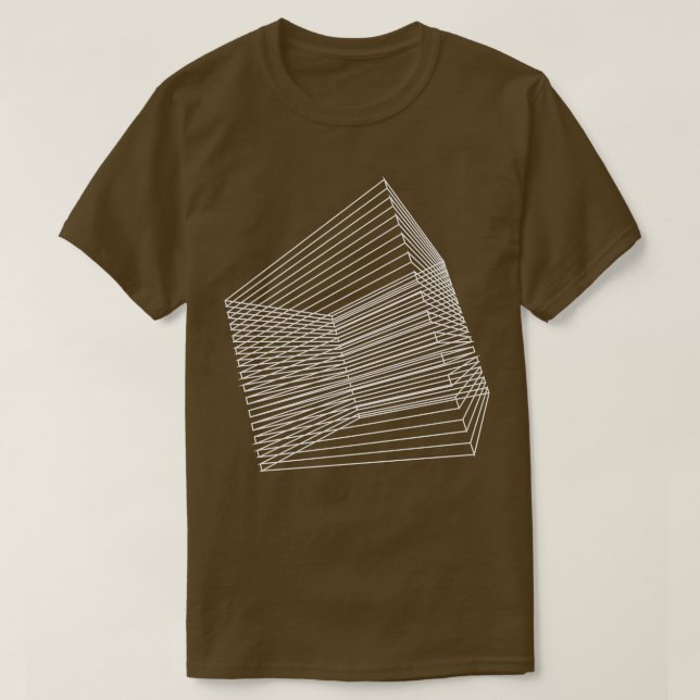 3D-Quadratzrahmen T-Shirt (Design vorne)
