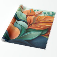 3D-Quilling-Blumen-Luxus-Geschenkpapier