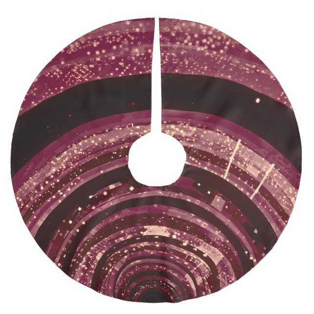 3D-Raum, Bildschirmhintergrund. Polyester Weihnachtsbaumdecke (Vorderseite)