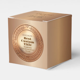 3D realistische Bronzemedaille, anpassbare Auszeic Geschenkschachtel