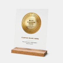 3D realistische Goldmedaille, anpassbare Auszeichn