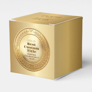 3D realistische Goldmedaille, anpassbare Auszeichn Geschenkschachtel